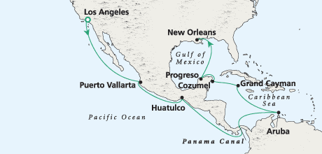 Just Beaches to Bourbon St Luxury Cruise Crystal Harmony Crystal Cruises