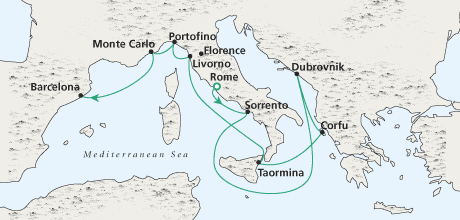 Just Mediterranean Serenity Rome to Barcelona