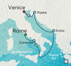 Just Crystal Cruises Serenity 2026 Ionian Inspiration Map