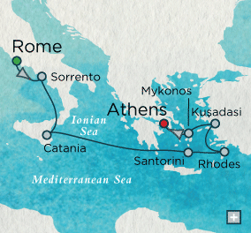 Just Crystal Cruises Serenity 2026 Myths and Monuments Map