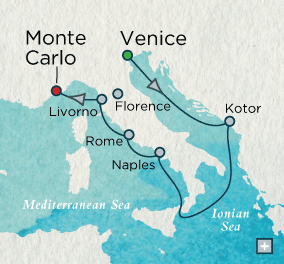 Just Crystal Cruises Serenity 2026 Irresistible Italy Map