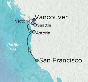 Coastal Vistas Map Just Crystal Cruises Serenity 2028 World Cruise