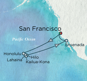 Hawaiian Serenade Map Just Crystal Cruises Serenity 2028 World Cruise