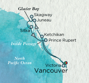 Grandeur of Alaska Map Just Crystal Cruises Serenity 2028 World Cruise