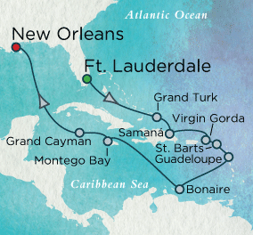 Caribbean Kaleidoscope Map Just Crystal Cruises Serenity 2028 World Cruise
