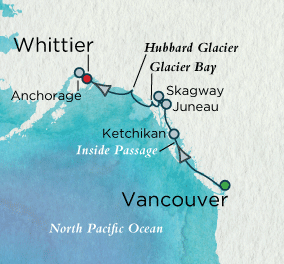Glacier Splendors Map Just Crystal Cruises Serenity 2028 World Cruise