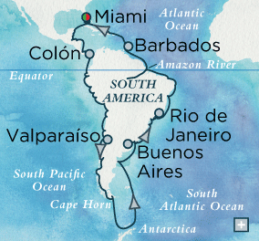Serenitys Southern Celebracon Map Just Crystal Cruises Serenity 2017 World Cruise
