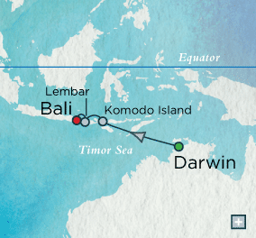 From Barrier Reef to Bali: Crystal Getaways Map February 23-28 2026 - 5 Days Just Crystal Symphony 2026