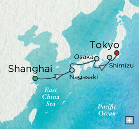Skyscrapers & Shoguns: Crystal Getaways Map Just Crystal Symphony