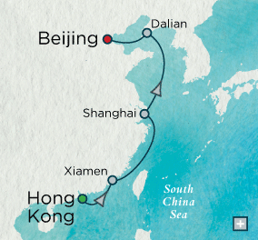 Just Crystal Cruises symphony 2026 China in Depth Map