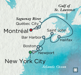 Just Crystal Cruises symphony 2026 Lobsters &amp; Lighthouses Map