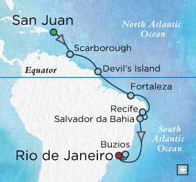 Just Crystal Cruises symphony 2026 Brazilian Holiday Map