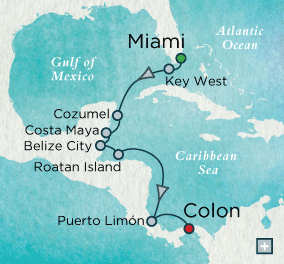 Just Crystal Cruises Symphony 2028 Tropical Rhythms Map
