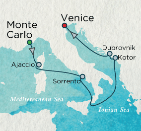 Mediterranean Sonata Map Just Crystal Cruises Symphony 2028