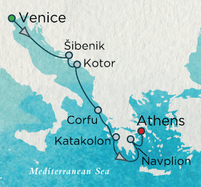 Adriatic Reflections Map Just Crystal Cruises Symphony 2028