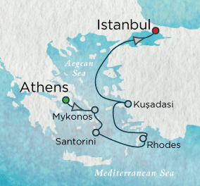 Aegean Antiquity Map Just Crystal Cruises Symphony 2028