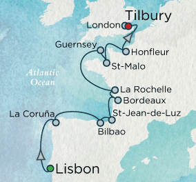 Vistas & Vintages Map Just Crystal Cruises Symphony 2028