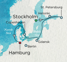 Baltic Discovery Map Just Crystal Cruises Symphony 2028