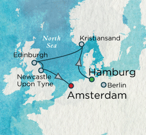 North Sea Medley Map Just Crystal Cruises Symphony 2028