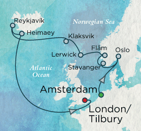 North Sea Circle Map Just Crystal Cruises Symphony 2028