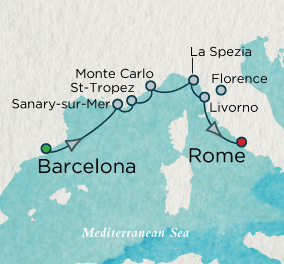 A Taste of the Riviera Map Just Crystal Cruises Symphony 2028