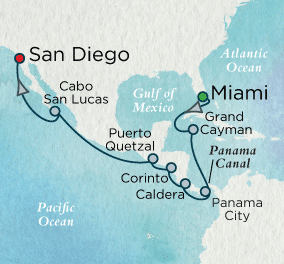 Panama Canal Passage Map Just Crystal Cruises Symphony 2028