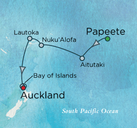 Isles of the South Pacific Map Just Crystal Cruises Symphony 2028
