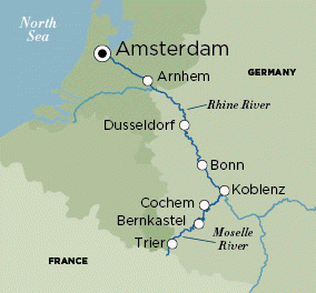Luxury Voyage Number: RBA190528-10 ENCHANTING CRUISE VISITING KOBLENZ AND TRIER