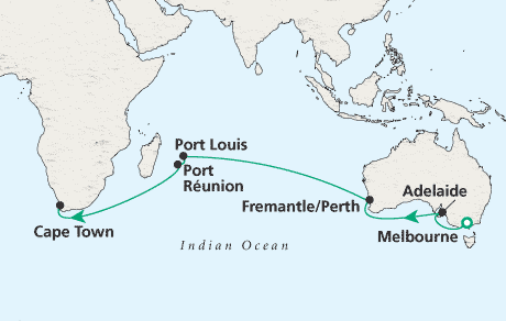 Just Melbourne to Cape Town