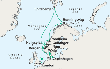 Just Copenhagen to London
