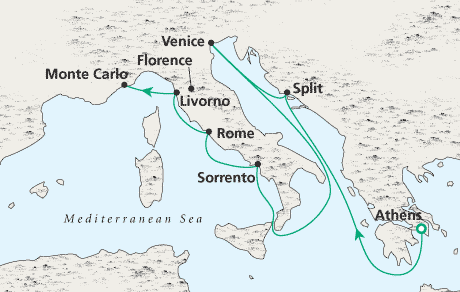 Just Athens to Monte Carlo