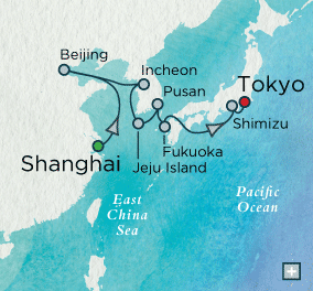 Just Crystal Cruises World Cruise 2028 Oriental Odyssey Map