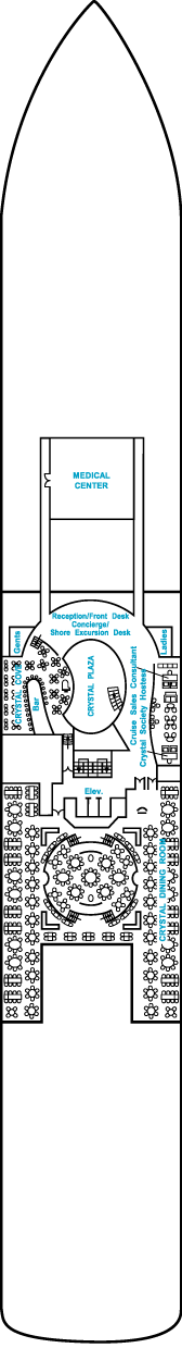 Just Crystal Cruises Serenity Deck Plans: Deck 5, Crystal Deck
