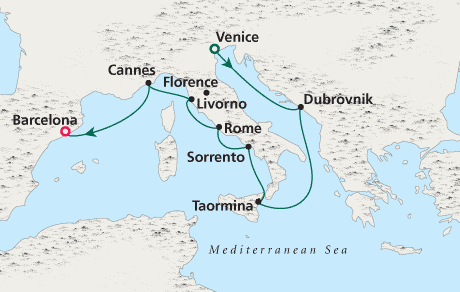 Just Crystal Cruises Serenity 2028 Venice to Barcelona