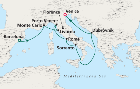 Just Crystal Cruises Serenity 2028 Barcelona to Venice