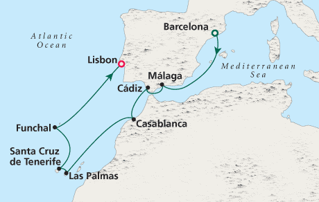 Just Crystal Cruises Serenity 2028 Barcelona to Lisbon