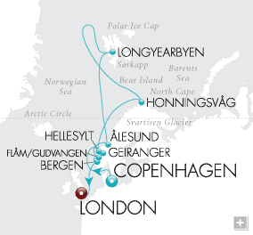 Just Into the Midnight Sun Map