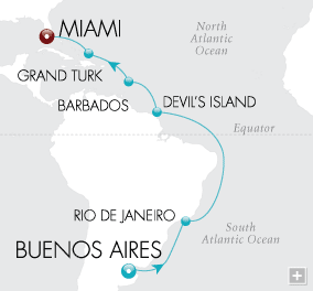 Just Tango in the Tropics Map