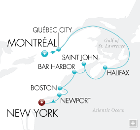 Just Autumn in the Maritimes Map