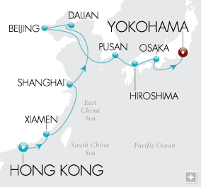 Just Kingdoms of Silk & Jade Crystal Cruises Serenity 2028 Map