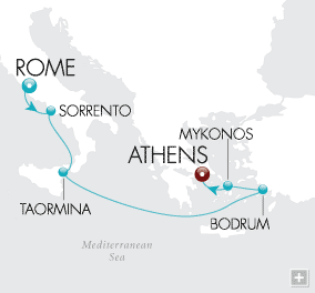 Just Aegean Adventure Crystal Cruises Serenity 2028 Map