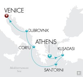 Just Adriatic Antiquities Crystal Cruises Serenity 2028 Map