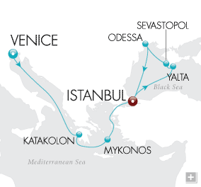 Just Black Sea Explorer Crystal Cruises Serenity 2028 Map