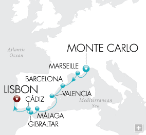 Just Spanish Serenade Crystal Cruises Serenity 2028 Map