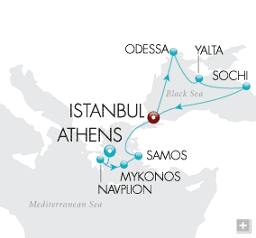 Just Journey to Crimea Crystal Cruises Serenity 2028 Map
