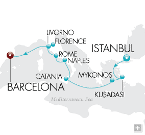 Just Roman Empire Exploration Crystal Cruises Serenity 2028 Map