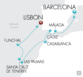 Just Canary Island Celebration Crystal Cruises Serenity 2028 Map