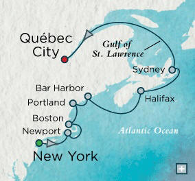 New York (Manhattan), NY to Quebec City, QC, Canada - 10 Days Just Crystal Cruises Serenity 2026
