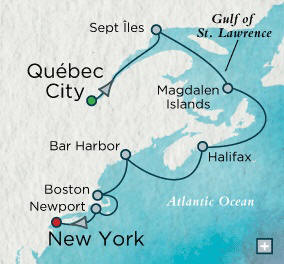 Quebec City, QC, Canada to New York (Manhattan), NY - 10 Days Just Crystal Cruises Serenity 2026