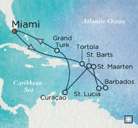 Miami, FL to Miami, FL - 14 Days Just Crystal Cruises Serenity 2026